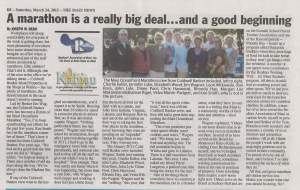 Marathon Article to Blog